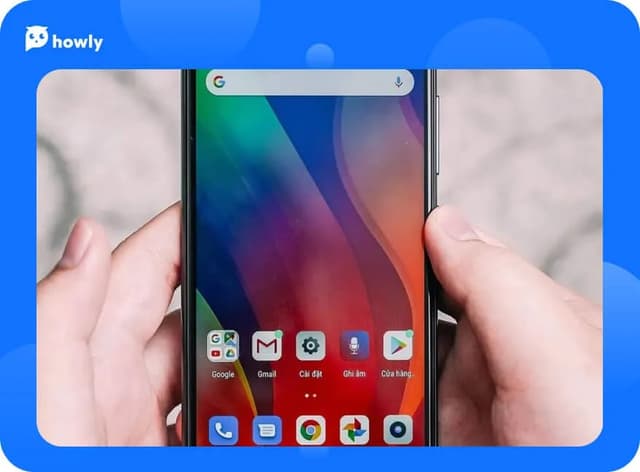 The screen of my Android phone is frozen. How can I restart it?